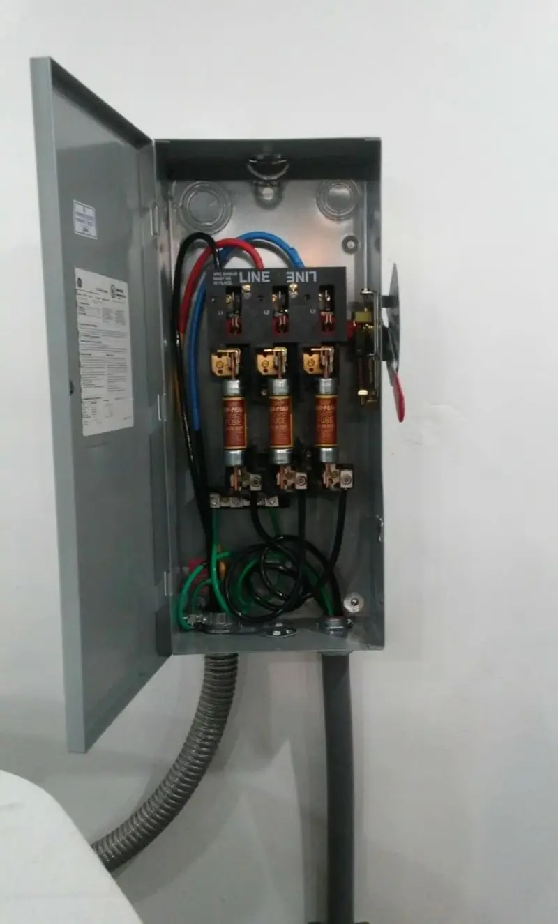 Three-phase disconnect switch installed for Electrical Wiring & Rewiring in Buckhannon